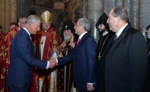 In London President Partakes in Ceremony to Commemorate Holy Armenian Genocide Martyrs