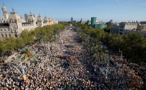 Полмиллиона демонстрантов в Барселоне требовали независимости для Каталонии