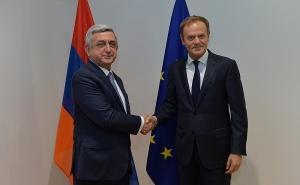 The Key Topic of Tusk-Sargsyan Meeting Was the New Framework Agreement Between Armenia and the EU