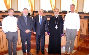 Head of Artsakh NA Received Belgium Catholic Church Delegation