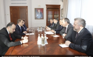 Արա Բաբլոյանը հանդիպել է ՌԴ ԴԺ Պետական դումայի նախագահ Վյաչեսլավ Վոլոդինի հետ
