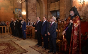  President Serzh Sargsyan Attended Candlelight Divine Liturgy (PHOTOS) 