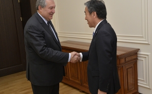 Президент Армении попрощался с послом Японии