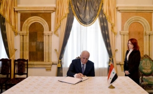 President Vahagn Khachaturyan wrote a note in the book of condolences opened in the Embassy of Syria in Armenia