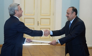 Qatari Ambassador to Armenia Presents His Credentials to the Armenian President