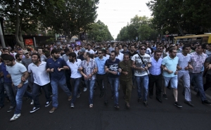 Peaceful Demonstrations in Yerevan Continue