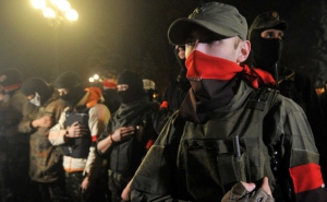 Right Sector Set Ablaze in Ukraine