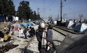 Հուսահատ փախստականները բողոքի ակցիա են կազմակերպել Հունաստան- Մակեդոնիա սահմանին
