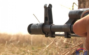The Azerbaijani Forces Fired from DShK Heavy Machine Gun