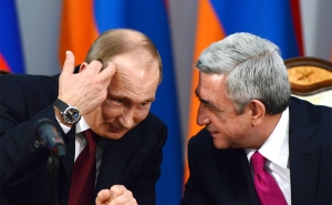 Владимир Путин поздравил Сержа Саргсяна с Новым годом