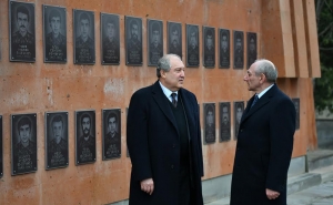 RA President Armen Sarkissian And Artsakh President Bako Sahakyan Visited Talish