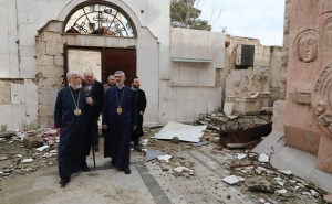 His Holiness Aram I Visits St. Gevorg Armenian Church in Aleppo