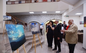 President of Artsakh was Present at an Opening of the Gallery of Sculptures and "The Sky of Artsakh" photo exhibition in Shoushi