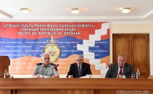 Бако Саакян принял участие в заседании коллегии полиции Республики Арцах