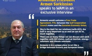 Մենք՝ որպես պետություն,  պատրաստ ենք մեր ներդրումն ունենալ տարածաշրջանում հանդուրժողականության կայացման գործում. Արմեն Սարգսյանի հարցազրույցը ԱՄԷ WAM գործակալությանը
