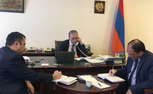 Zohrab Mnatsaknayan Held a Phone Conversation with the Foreign Minister of Iran