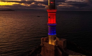 Lighthouse on Crete, City Hall of Alexandroupoli Were Illuminated in the Colors of the Armenian Flag