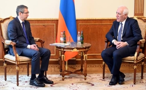 Armenian President, Kazakh Ambassador Exchange Ideas About Bilateral Partnership