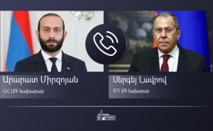 Ararat Mirzoyan Held a Telephone Conversation with Sergey Lavrov
