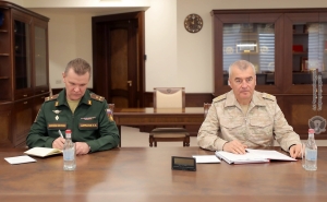 ՀՀ պաշտպանության նախարարն ընդունել է Արցախում ՌԴ խաղաղապահ ուժերի հրամանատարին
