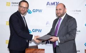 The Central Bank of Armenia and the Warsaw Stock Exchange Signed the Contract of the Sale of The Armenia Securities Exchange