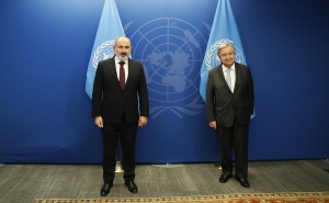  Пашинян провел встречу с генеральным секретарем ООН Антониу Гутерришем