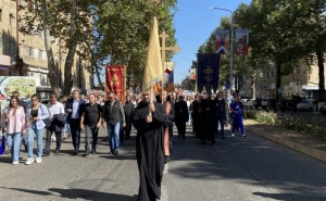A Cross Procession Held in Stepanakert
