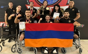 Армянские спортсмены завоевали 4 золота и 4 бронзы на ЧМ по пара-армрестлингу в Турции
