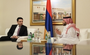 Delegation Led by Alen Simonyan Meets with Chief Executive Officer of Qatar Investment Authority