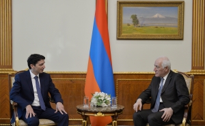 Vahagn Khachaturyan received the Minister of Finance Vahe Hovhannisyan
