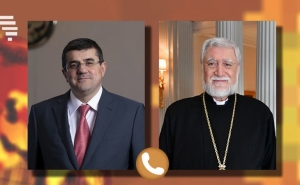 President Harutyunyan had a telephone conversation with Catholicos Aram I

