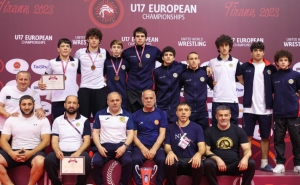 Молодежная сборная Армении по греко-римской борьбе завоевала 5 медалей на чемпионате Европы
